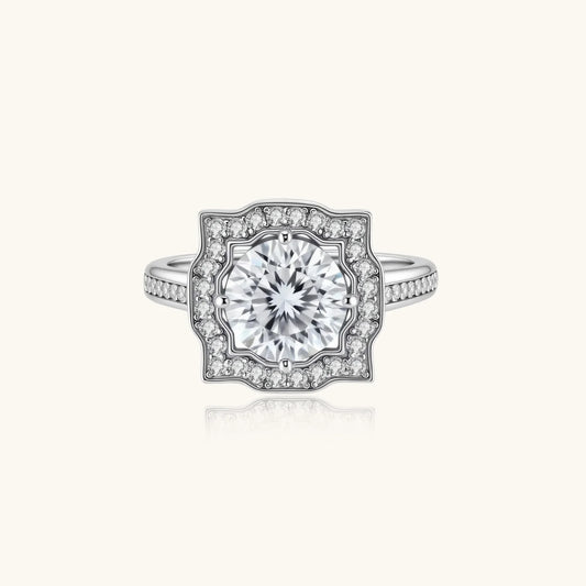 Regina Ring – Moissanit, 925er Silber – Ansicht 1