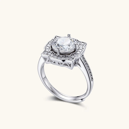 Regina Ring – Moissanit, 925er Silber – Ansicht 2