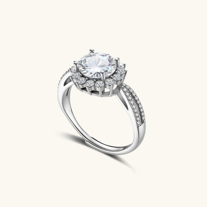 Stella Ring – Moissanit, 925er Silber – Ansicht 2