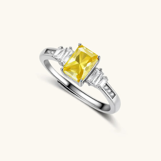 Solenne Ring – Moissanit, 925er Silber – Ansicht 1