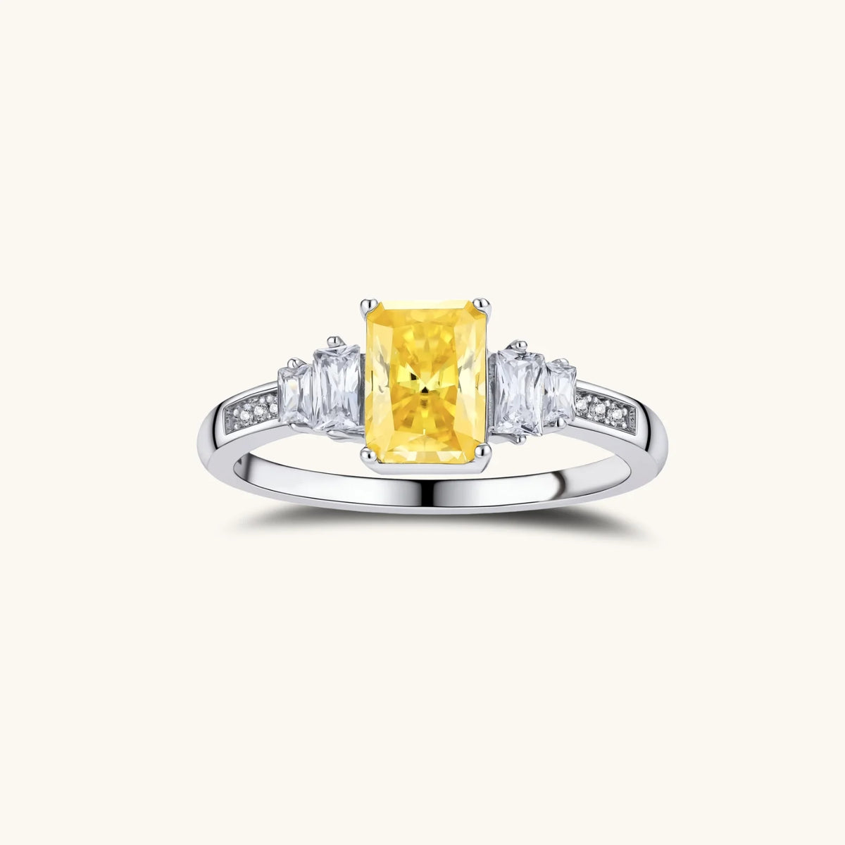 solenne ring – moissanit, 925er silber – ansicht 2