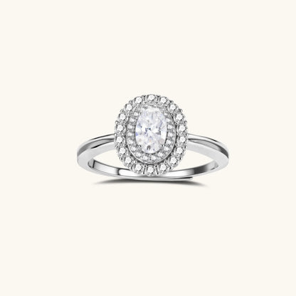Promessa Ring – Moissanit, 925er Silber – Ansicht 1