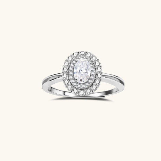 Promessa Ring – Moissanit, 925er Silber – Ansicht 1