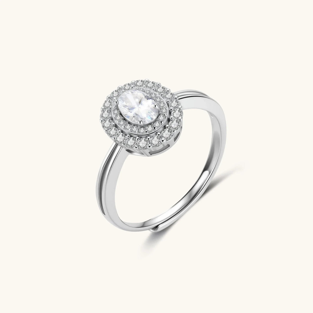 Promessa Ring – Moissanit, 925er Silber – Ansicht 2