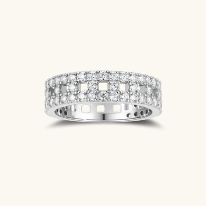 Trilogia Ring – Moissanit, 925er Silber – Ansicht 1