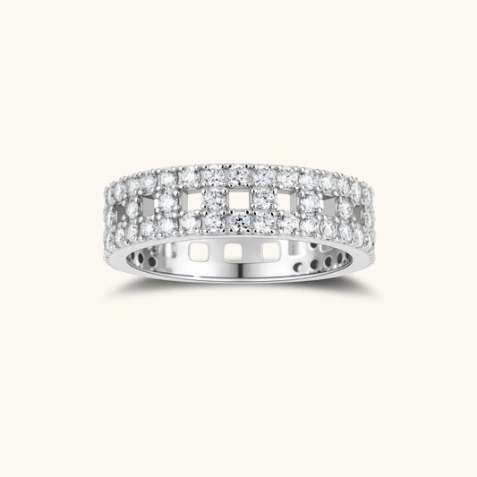 Trilogia Ring – Moissanit, 925er Silber – Ansicht 1