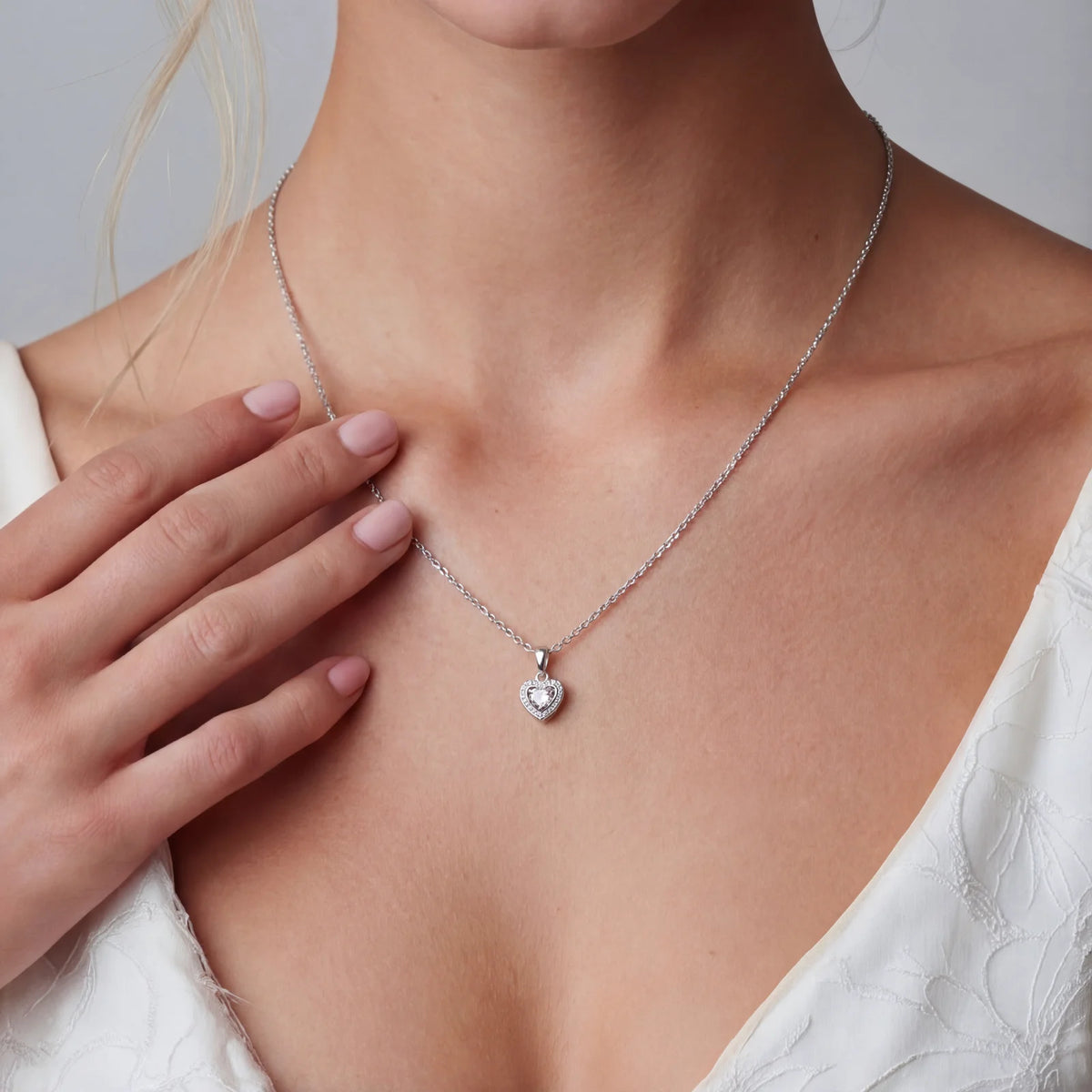 amara halskette – moissanit, 925er silber – ansicht 4