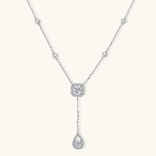 Équilibre Halskette – Moissanit, 925er Silber – Ansicht 1
