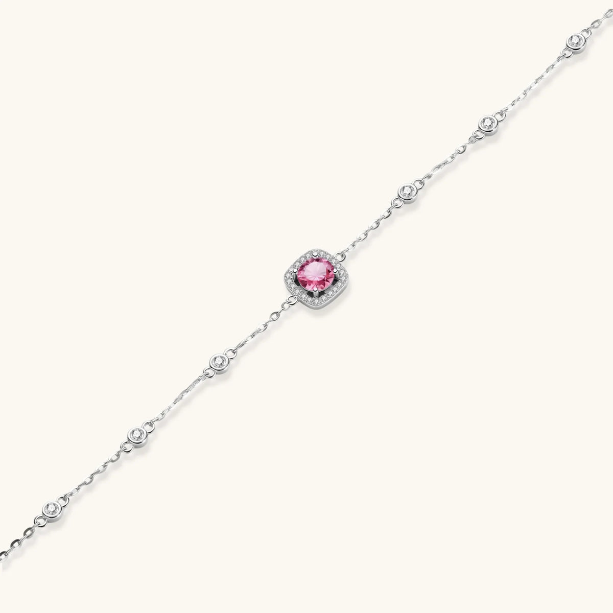 rosalie armband – moissanit, 925er silber – ansicht 3