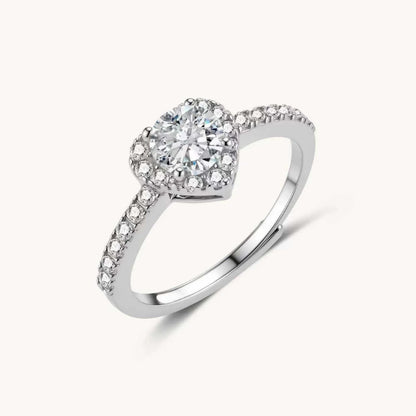 Amore Ring – Moissanit, 925er Silber – Ansicht 2