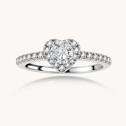 Amore Ring – Moissanit, 925er Silber – Ansicht 1