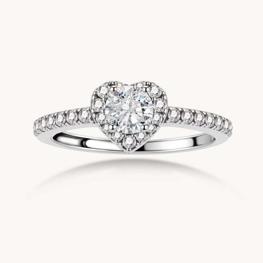 Amore Ring – Moissanit, 925er Silber – Ansicht 1