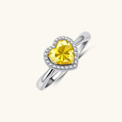 Cuore Ring – Moissanit, 925er Silber – Ansicht 2