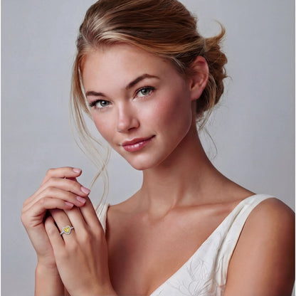 Cuore Ring – Moissanit, 925er Silber – Ansicht 4