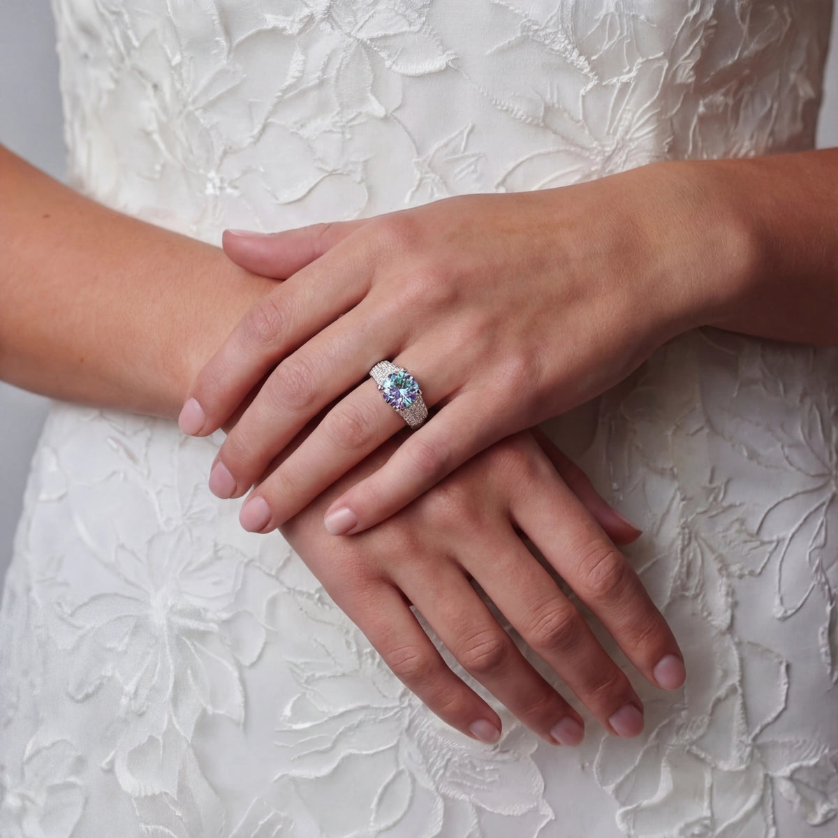 Iride Ring – Moissanit, 925er Silber – Ansicht 4