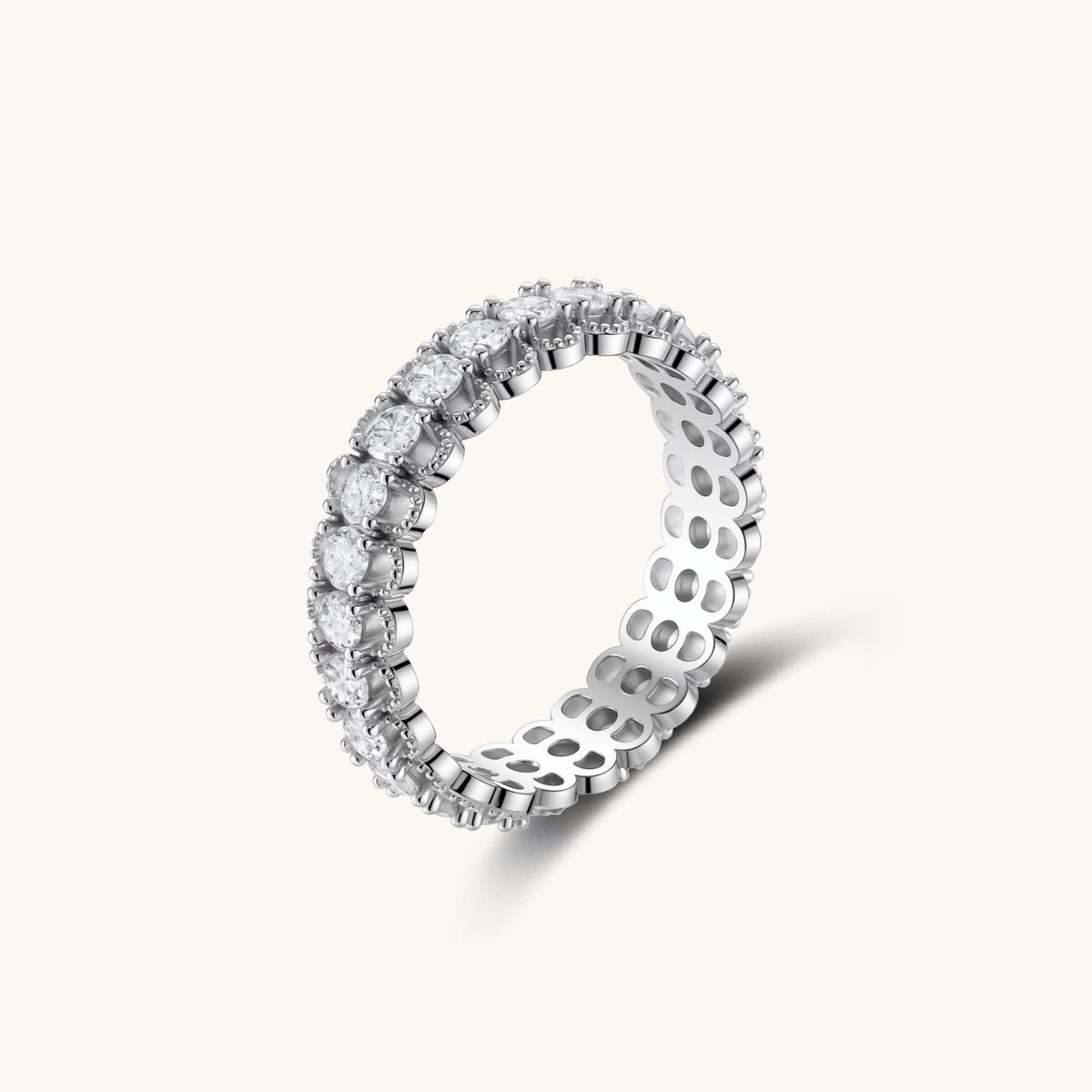 infinita ring – moissanit, 925er silber – ansicht 2