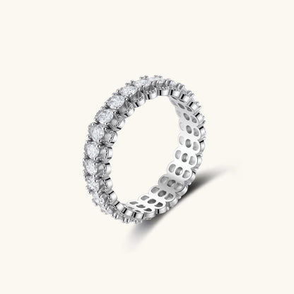 Infinita Ring – Moissanit, 925er Silber – Ansicht 2
