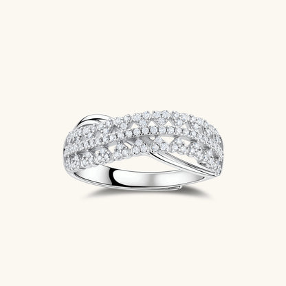 Vittoria Ring – Moissanit, 925er Silber – Ansicht 1