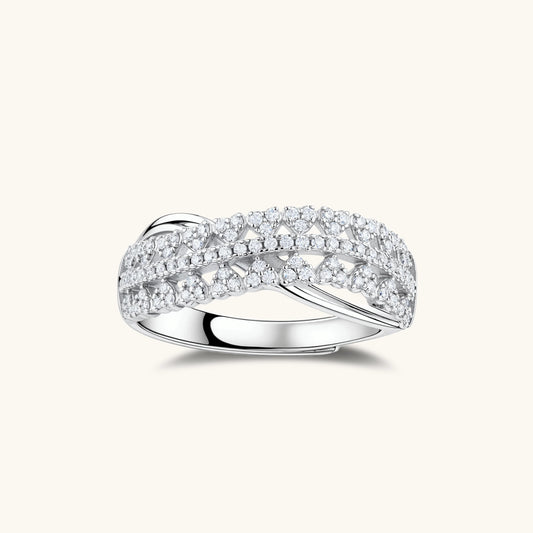 Vittoria Ring – Moissanit, 925er Silber – Ansicht 1