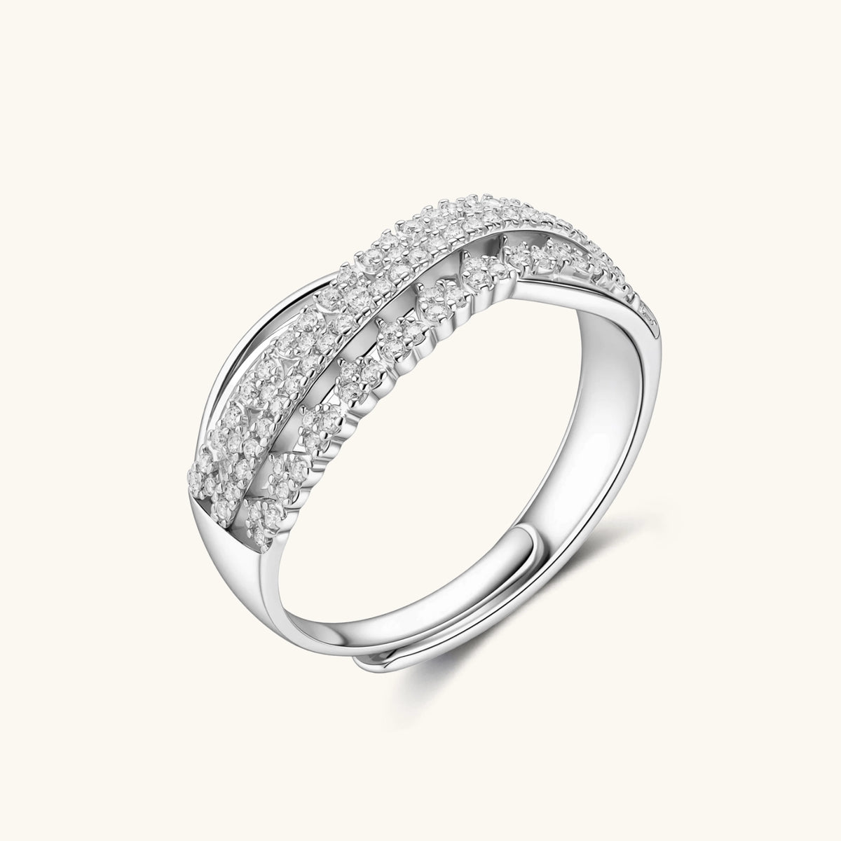 vittoria ring – moissanit, 925er silber – ansicht 2