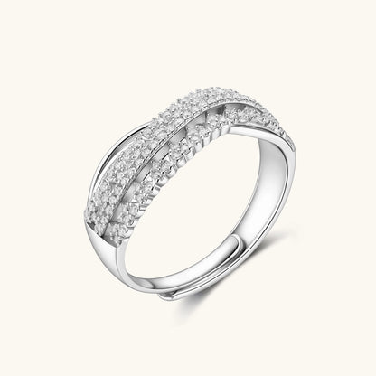 Vittoria Ring – Moissanit, 925er Silber – Ansicht 2