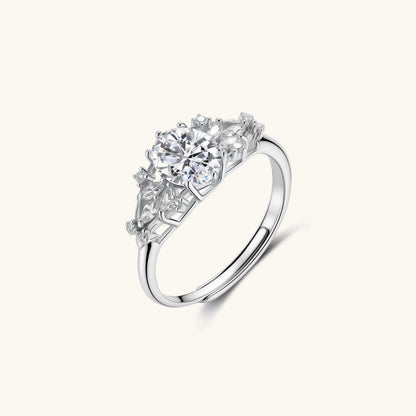Seraphine Ring – Moissanit, 925er Silber – Ansicht 1