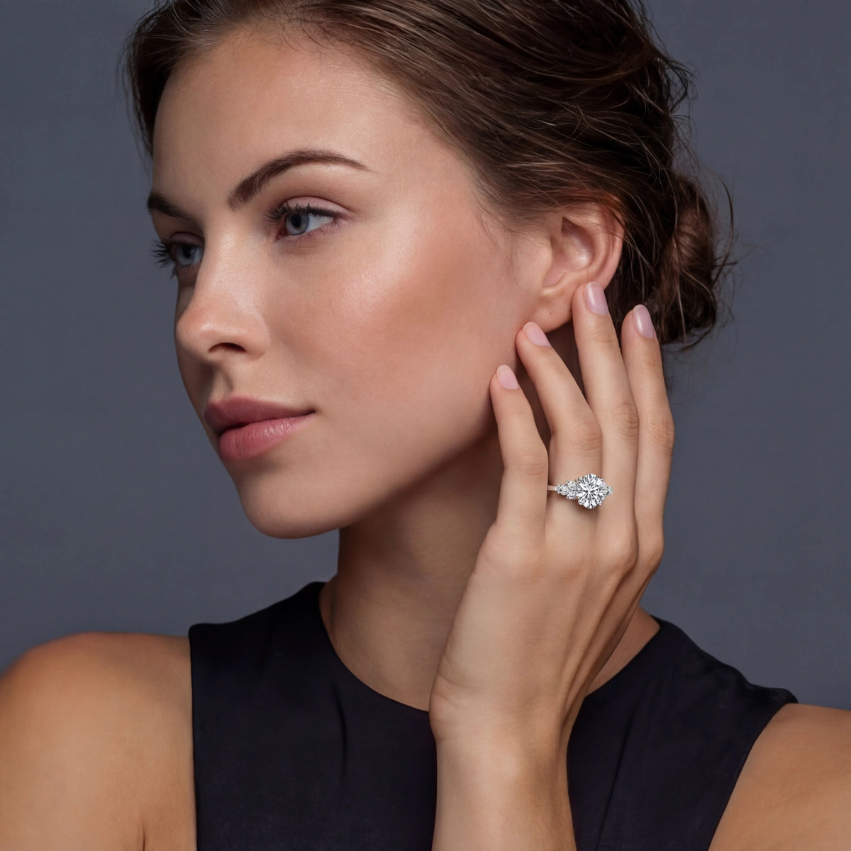 Seraphine Ring – Moissanit, 925er Silber – Ansicht 4