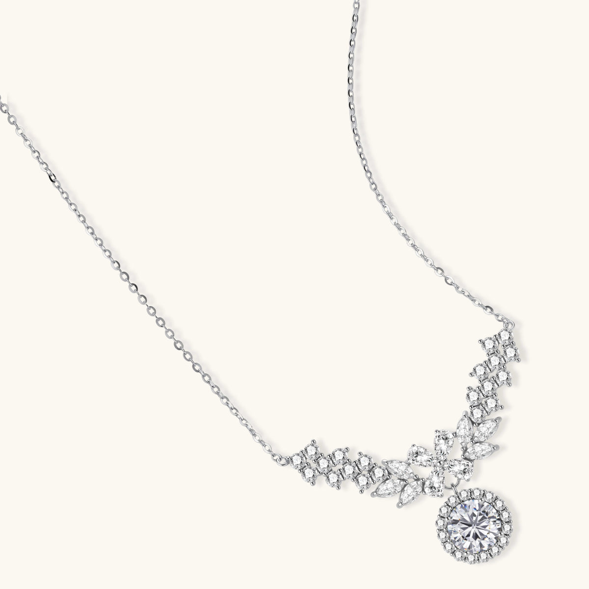 Angelica Halskette – Moissanit, 925er Silber – Ansicht 2