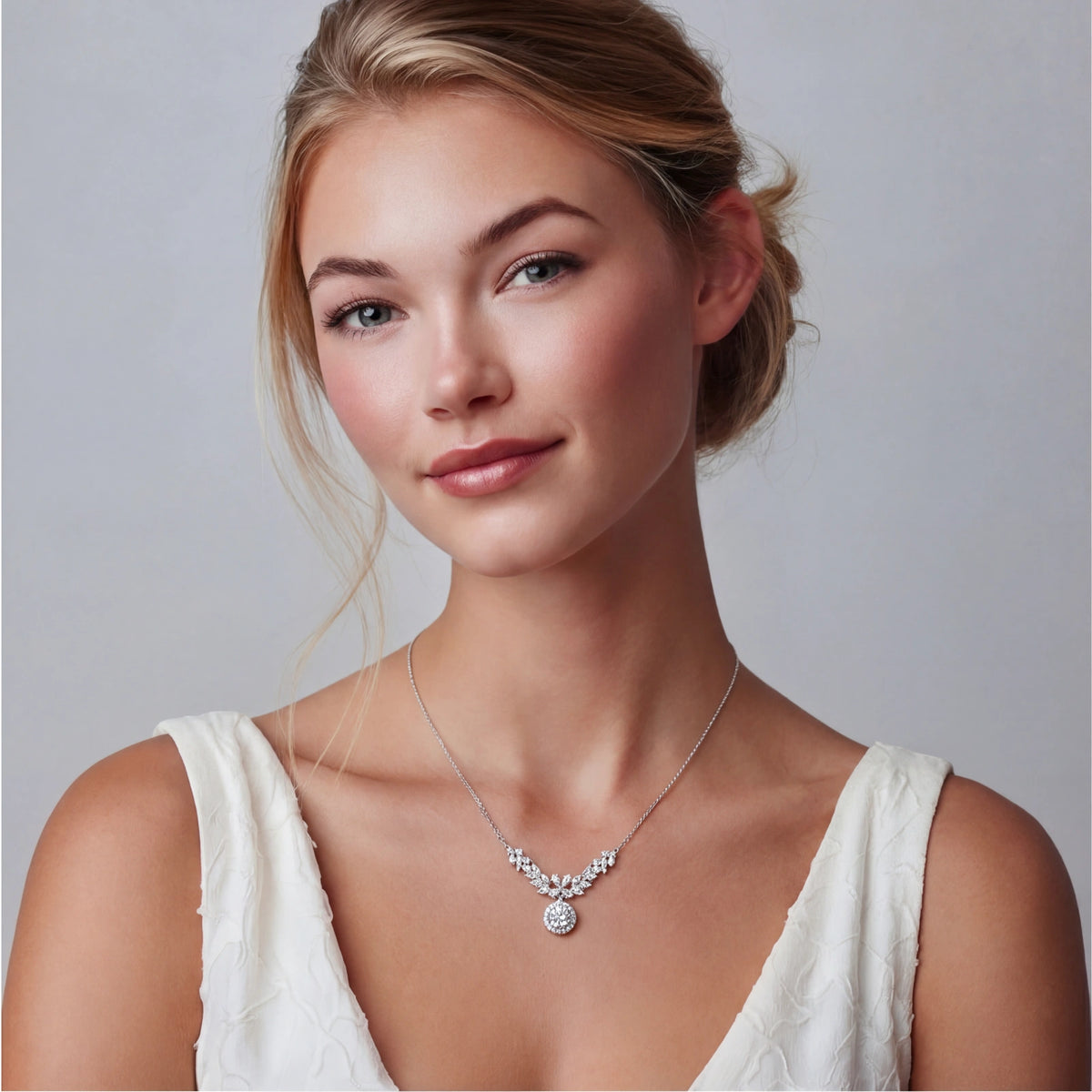 Angelica Halskette – Moissanit, 925er Silber – Ansicht 5