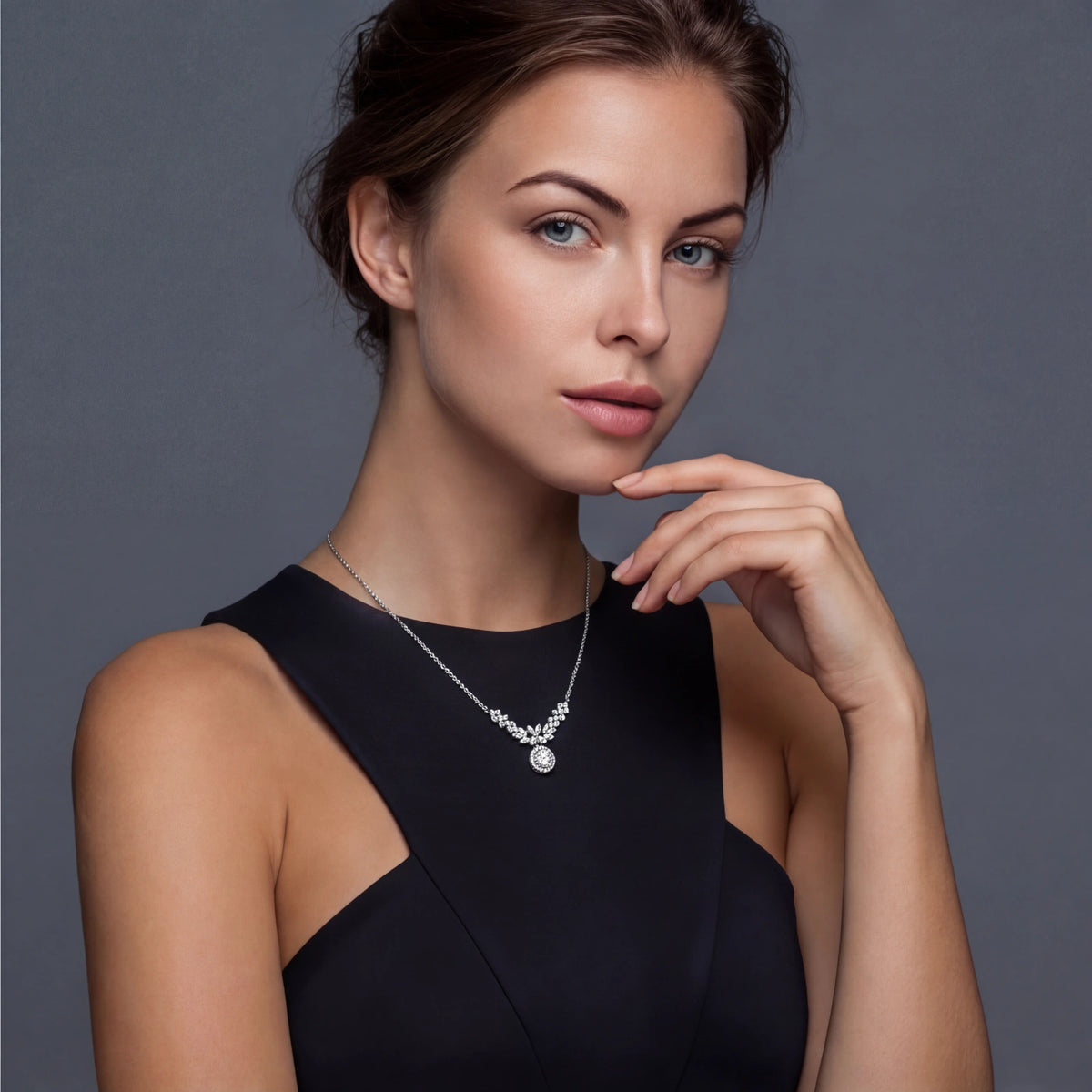 Angelica Halskette – Moissanit, 925er Silber – Ansicht 4