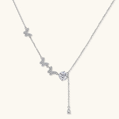 Vanessa Halskette – Moissanit, 925er Silber – Ansicht 1