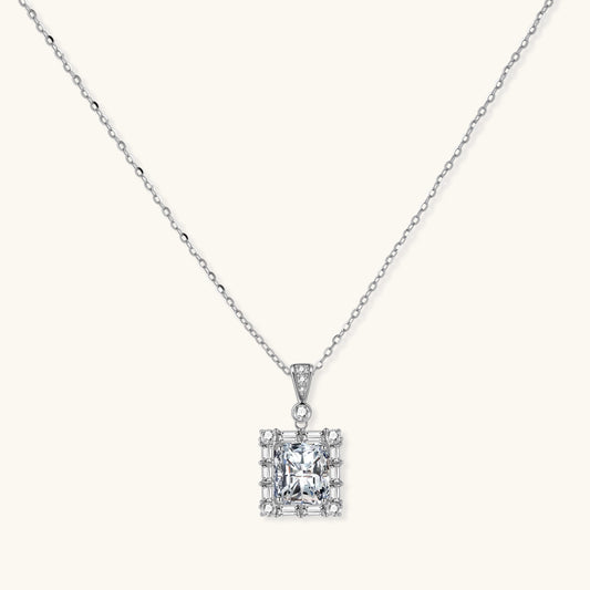 Octavia Halskette – Moissanit, 925er Silber – Ansicht 1