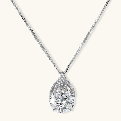 Lacrima Halskette – Moissanit, 925er Silber – Ansicht 1