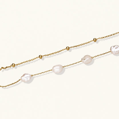 Margherita Armband – Perlen, vergoldetes 925er Silber – Ansicht 2