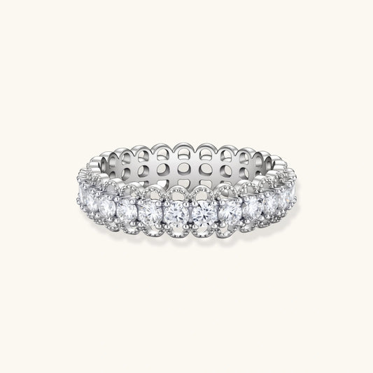 Infinita Ring – Moissanit, 925er Silber – Ansicht 1
