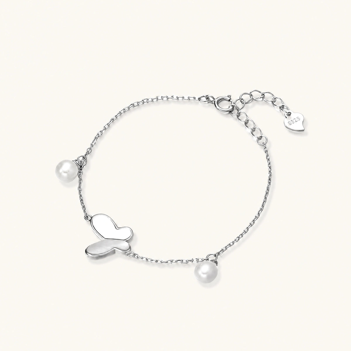 Mariposa Armband – Perle, 925er Silber – Ansicht 1