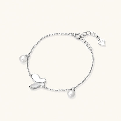 Mariposa Armband – Perle, 925er Silber – Ansicht 1