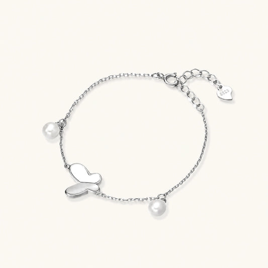 Mariposa Armband – Perle, 925er Silber – Ansicht 1