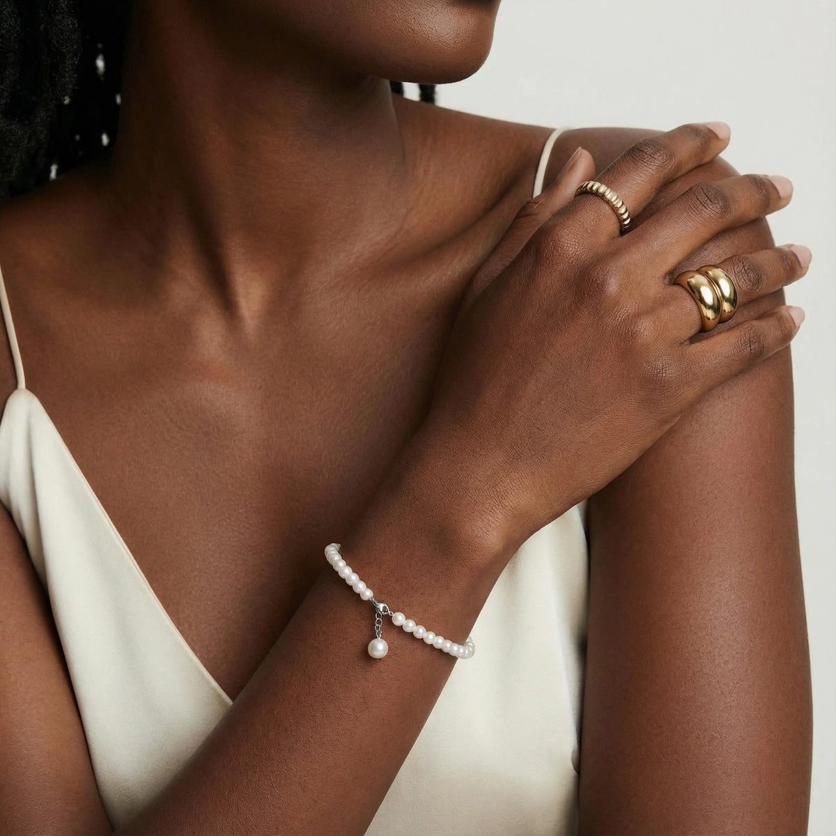 nacrée armband – perlen, 925er silber – ansicht 3
