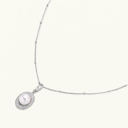 Aurélie Halskette – Perle, 925er Silber – Ansicht 2