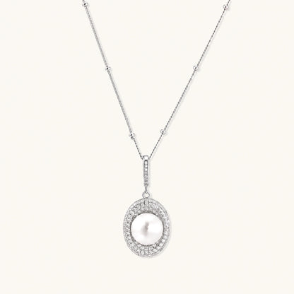 Aurélie Halskette – Perle, 925er Silber – Ansicht 1