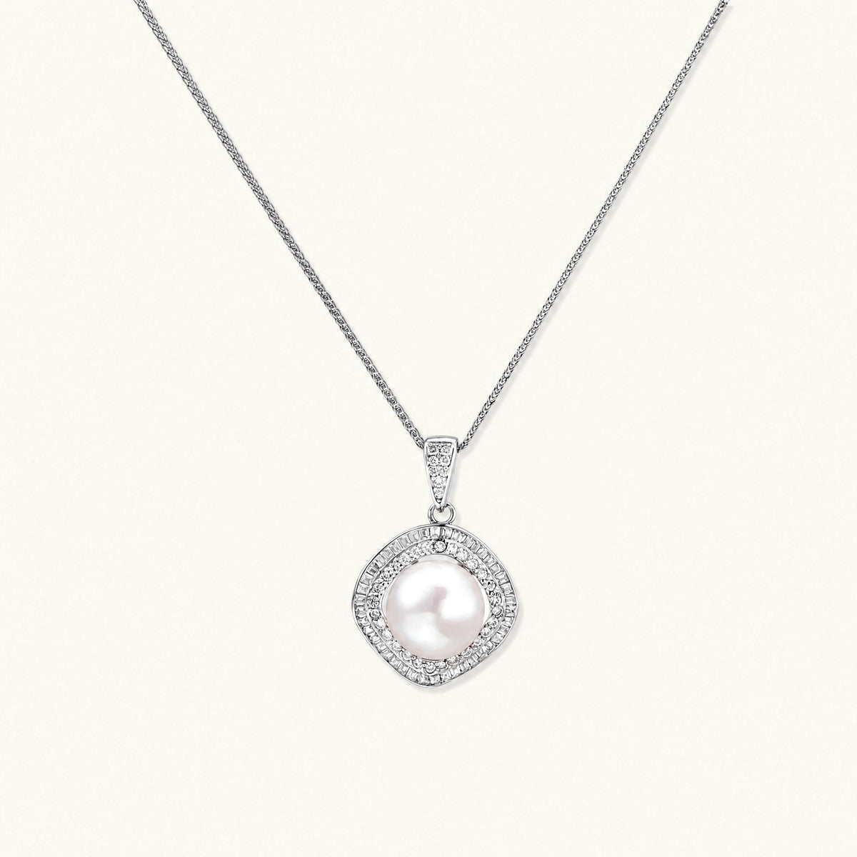Valentina Halskette – Perle, 925er Silber – Ansicht 1