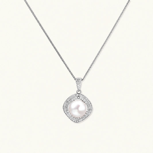 Valentina Halskette – Perle, 925er Silber – Ansicht 1