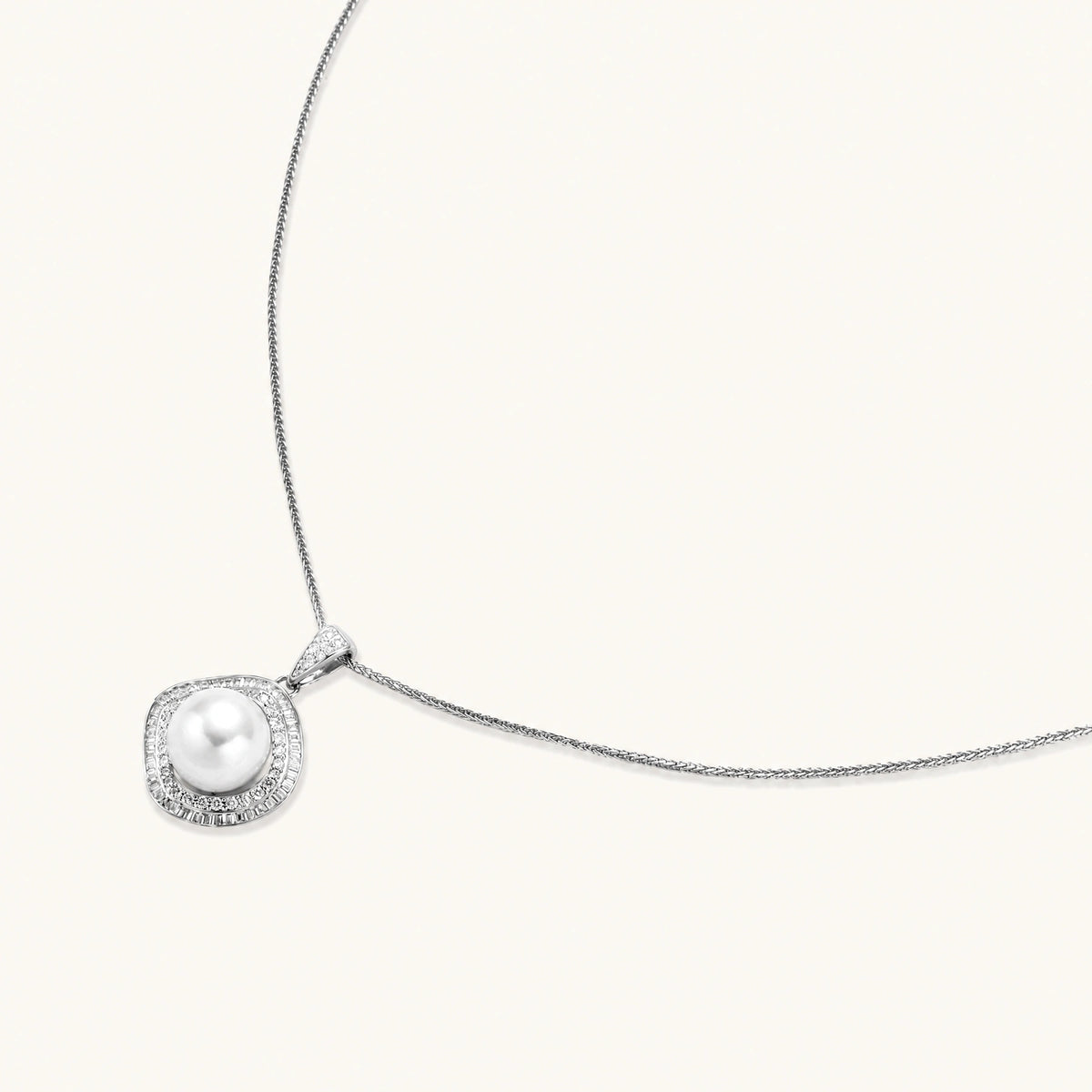 valentina halskette – perle, 925er silber – ansicht 2