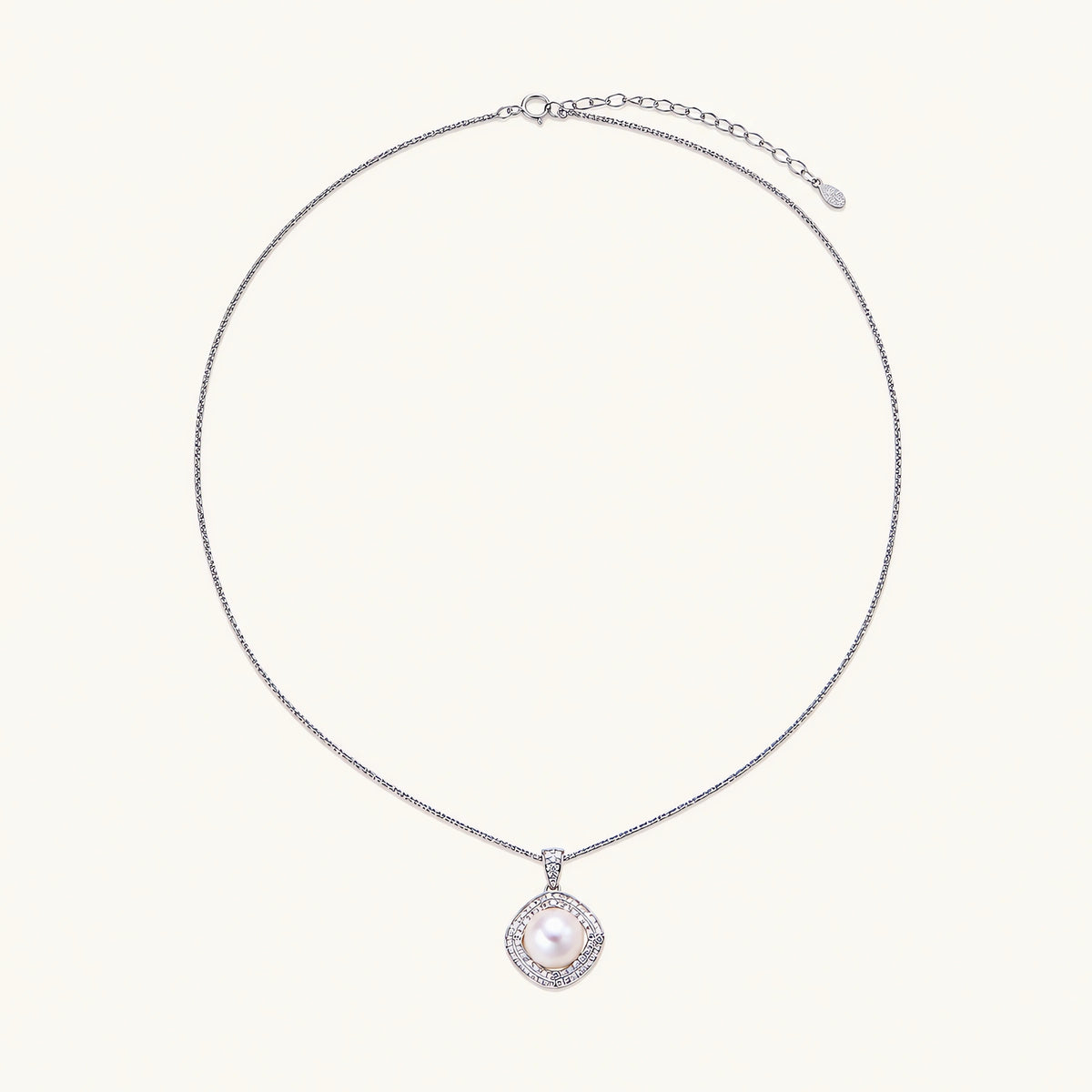 Valentina Halskette – Perle, 925er Silber – Ansicht 3