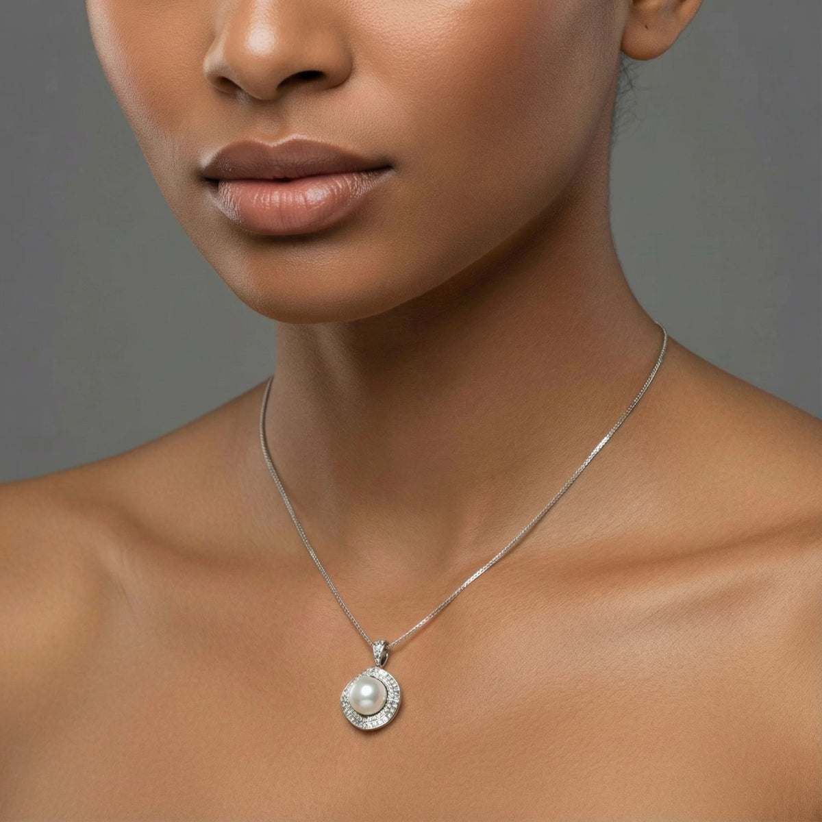 Valentina Halskette – Perle, 925er Silber – Ansicht 5