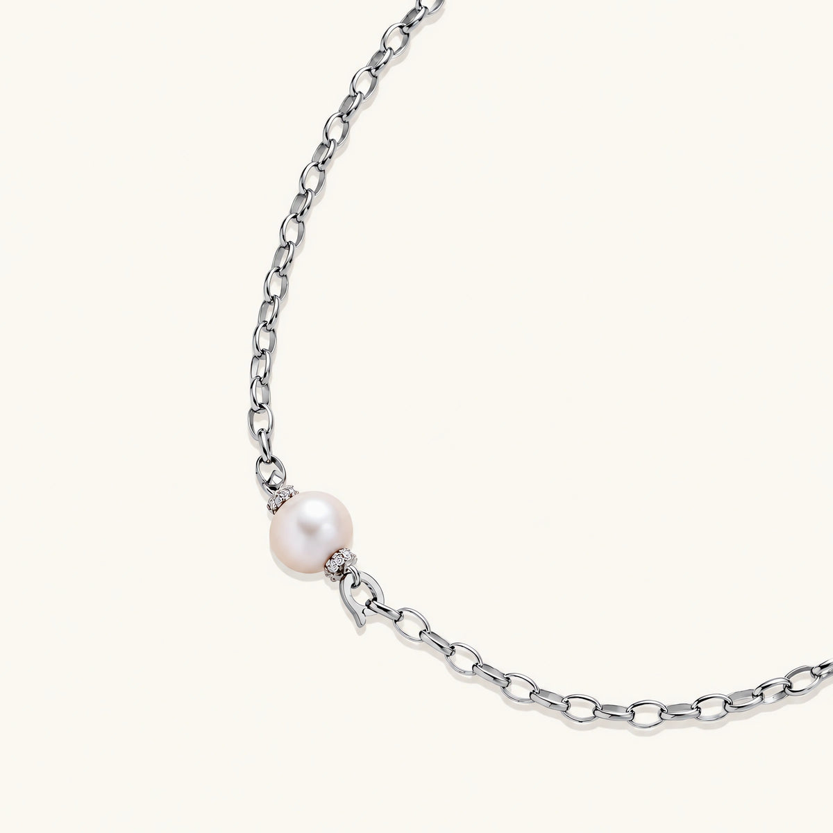 Marina Halskette – Perle, 925er Silber – Ansicht 2