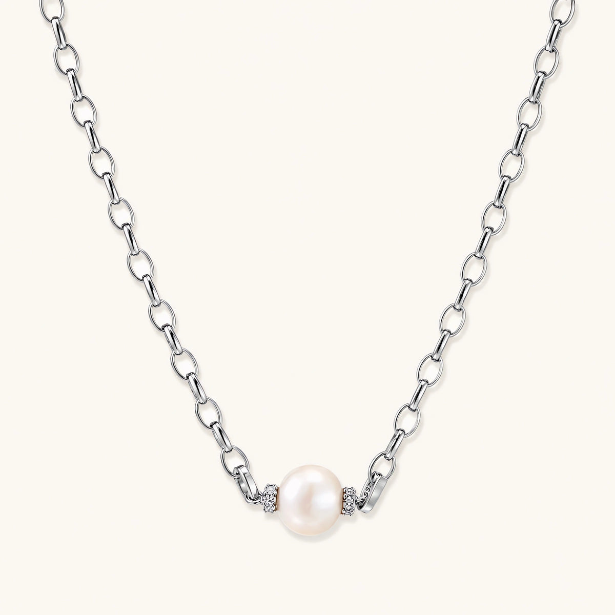 marina halskette – perle, 925er silber – ansicht 1