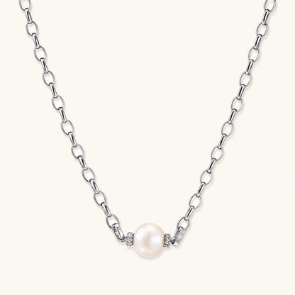 Marina Halskette – Perle, 925er Silber – Ansicht 1