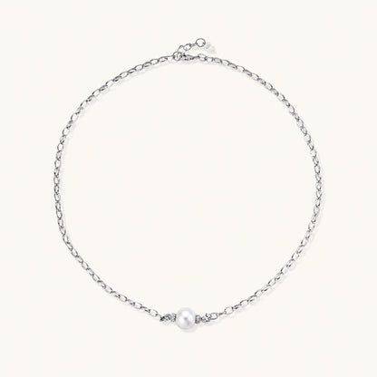 Marina Halskette – Perle, 925er Silber – Ansicht 3